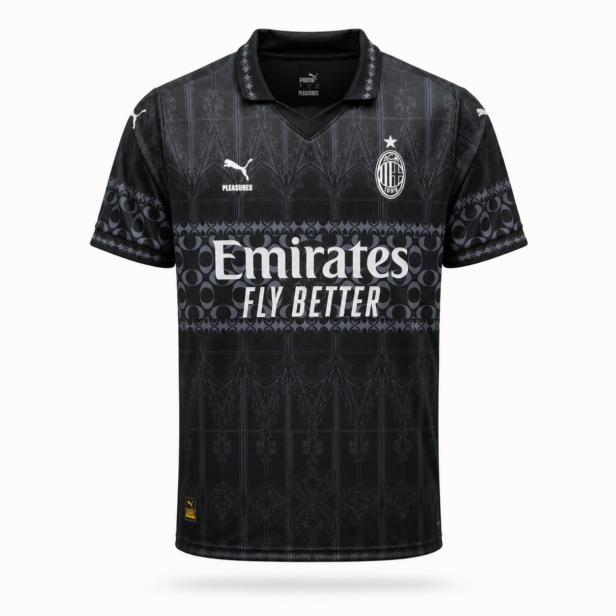 Maillot AC Milan x PLEASURES Black 2024 2025
